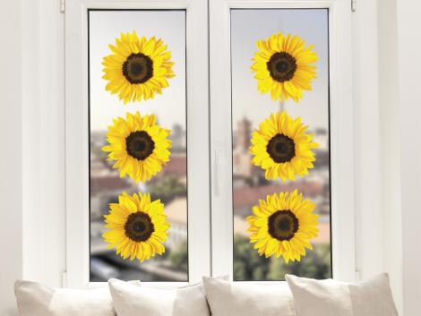 Fenstersticker Sonnenblumen